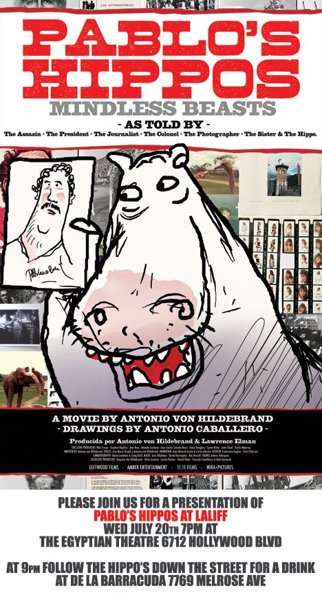 Смотреть фильм Бегемоты Пабло / Pablo's Hippos (2010) онлайн в хорошем качестве HDRip