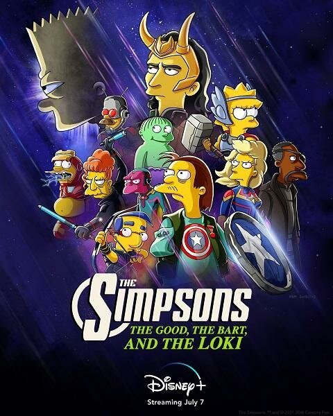 Смотреть фильм Симпсоны: Добро, Барт и Локи / The Good, the Bart, and the Loki (2021) онлайн 