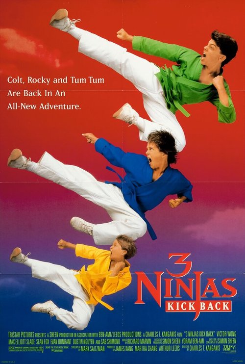 Смотреть фильм Три ниндзя наносят ответный удар / 3 Ninjas Kick Back (1994) онлайн в хорошем качестве HDRip