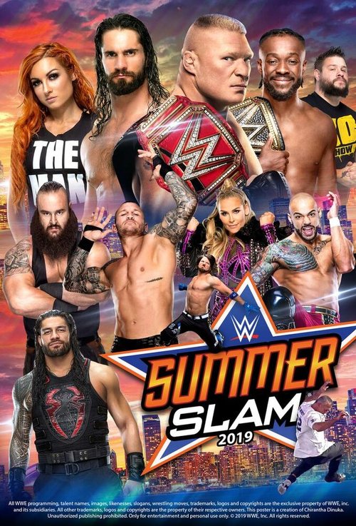 Смотреть фильм WWE Летний бросок / WWE: SummerSlam (2019) онлайн в хорошем качестве HDRip