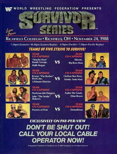 Смотреть фильм WWF Серии на выживание / Survivor Series (1988) онлайн в хорошем качестве SATRip