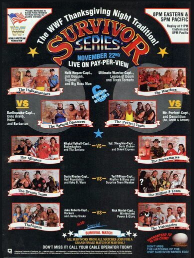 Смотреть фильм WWF Серии на выживание / Survivor Series (1990) онлайн в хорошем качестве HDRip