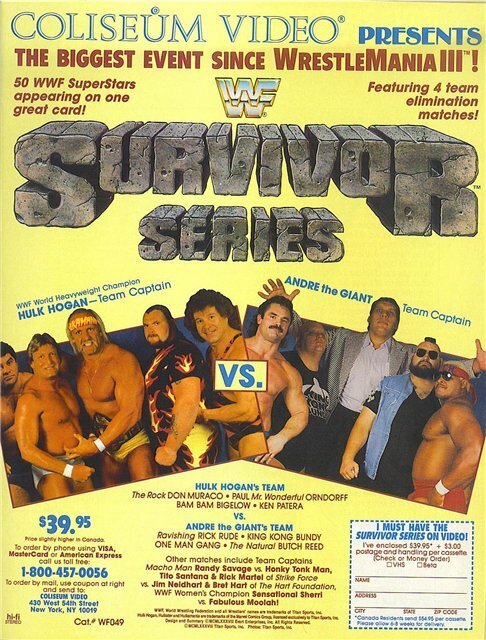 Смотреть фильм WWF Серии на выживание / Survivor Series (1987) онлайн в хорошем качестве SATRip
