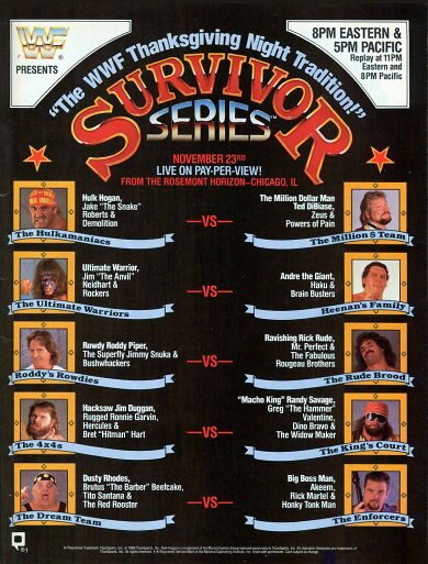 Смотреть фильм WWF Серии на выживание / WWF Survivor Series (1989) онлайн в хорошем качестве SATRip