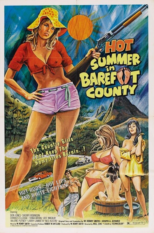 Смотреть фильм Жаркое лето в округе Бэрфут / Hot Summer in Barefoot County (1974) онлайн в хорошем качестве SATRip