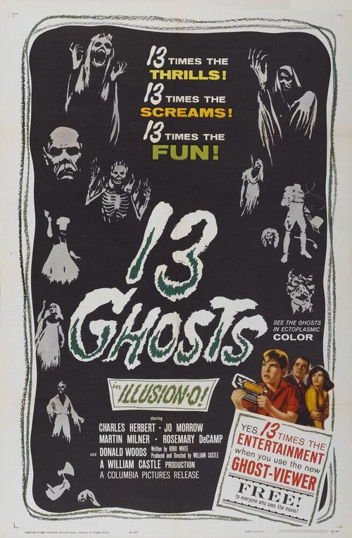 Смотреть фильм 13 призраков / 13 Ghosts (1960) онлайн в хорошем качестве SATRip