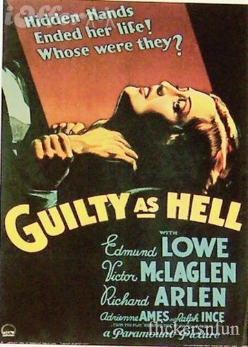 Смотреть фильм Чертовски виноват / Guilty as Hell (1932) онлайн в хорошем качестве SATRip