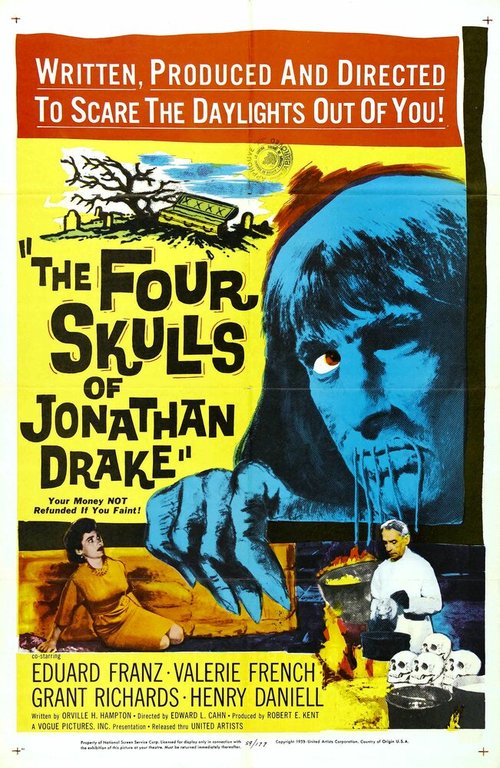 Смотреть фильм Четыре черепа Джонатана Дрейка / The Four Skulls of Jonathan Drake (1959) онлайн в хорошем качестве SATRip