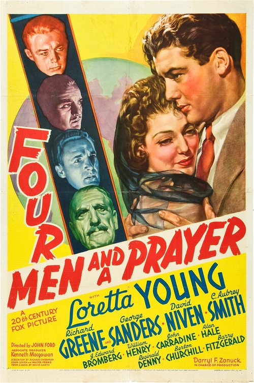 Смотреть фильм Четверо человек и проситель / Four Men and a Prayer (1938) онлайн в хорошем качестве SATRip