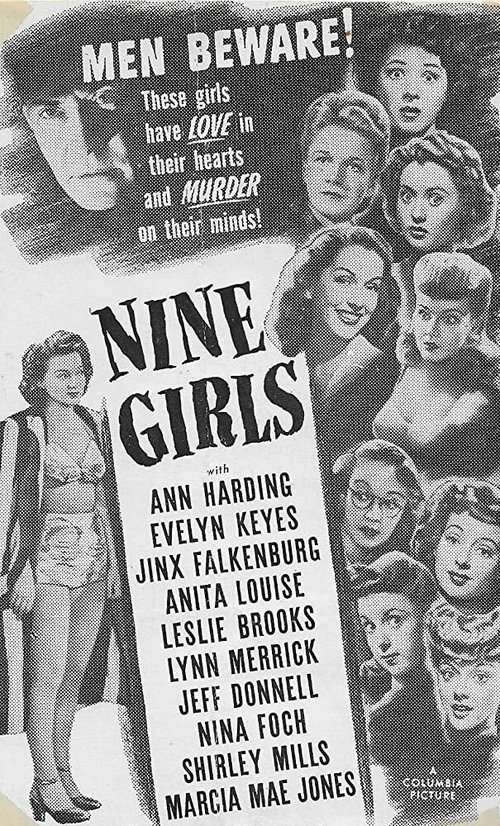 Смотреть фильм Девять девочек / Nine Girls (1944) онлайн в хорошем качестве SATRip