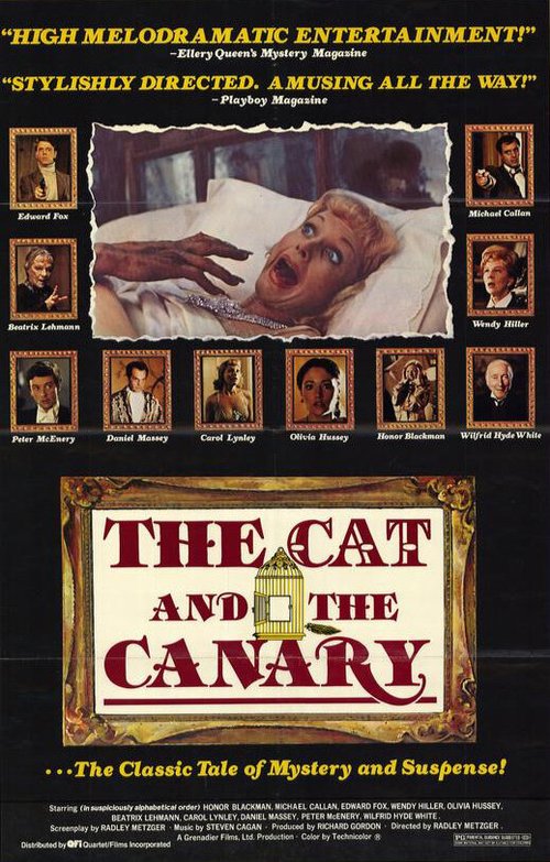 Смотреть фильм Кот и канарейка / The Cat and the Canary (1978) онлайн в хорошем качестве SATRip