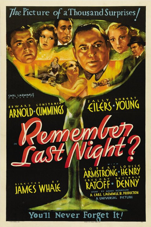 Смотреть фильм Remember Last Night? (1935) онлайн в хорошем качестве SATRip