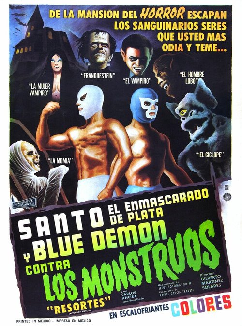 Санто и Блу Демон против монстров / Santo el enmascarado de plata y Blue Demon contra los monstruos