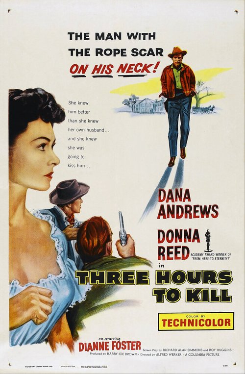Смотреть фильм Три часа на убийство / Three Hours to Kill (1954) онлайн в хорошем качестве SATRip