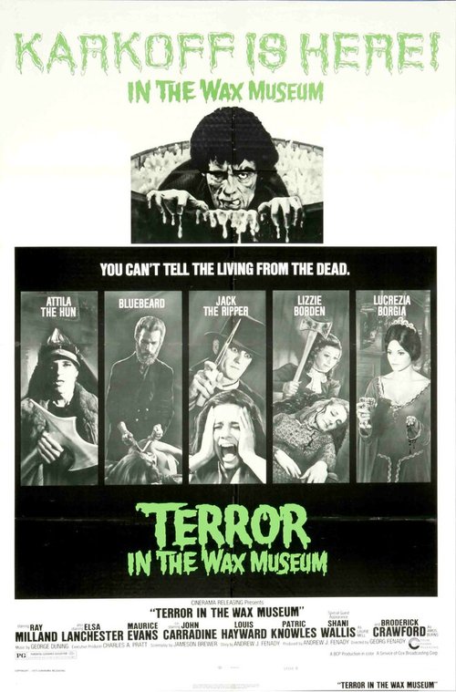 Смотреть фильм Ужас в музее восковых фигур / Terror in the Wax Museum (1973) онлайн в хорошем качестве SATRip