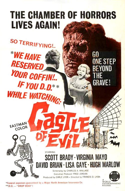 Смотреть фильм Замок зла / Castle of Evil (1966) онлайн в хорошем качестве SATRip
