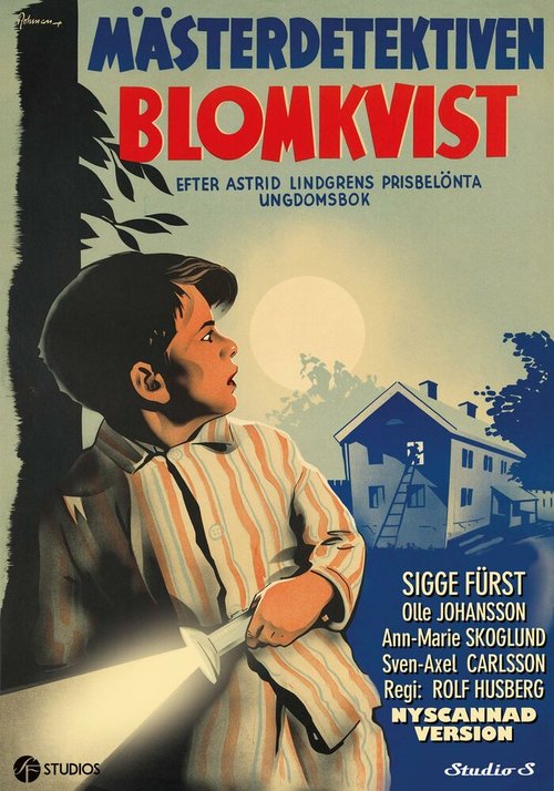 Смотреть фильм Знаменитый сыщик Калле Блюмквист / Mästerdetektiven Blomkvist (1947) онлайн в хорошем качестве SATRip