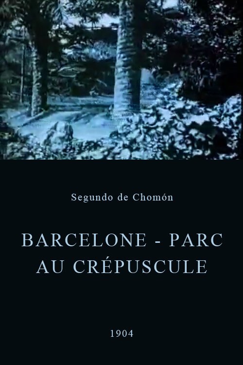 Барселона — парк в сумерках / Barcelone - Parc au crépuscule