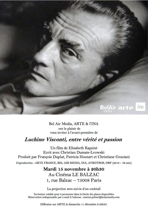 Смотреть фильм Лукино Висконти / Luchino Visconti - Between truth and passion (2017) онлайн в хорошем качестве HDRip