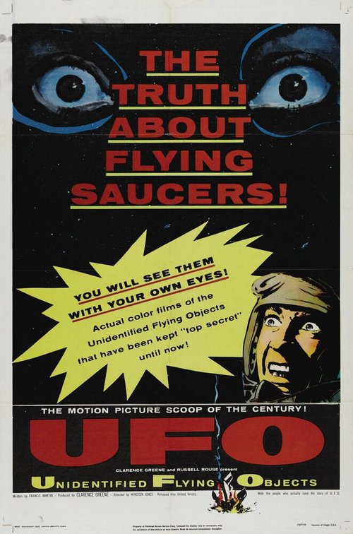 Смотреть фильм Н.Л.О.: Истинная история летающих тарелок / Unidentified Flying Objects: The True Story of Flying Saucers (1956) онлайн в хорошем качестве SATRip