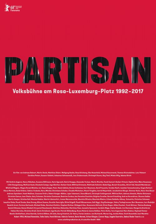 Смотреть фильм Партизан / Partisan: Volksbühne am Rosa-Luxemburg-Platz 1992-2017 (2018) онлайн в хорошем качестве HDRip