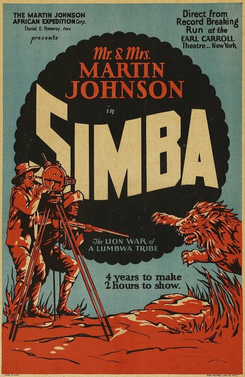 Смотреть фильм Симба / Simba: The King of the Beasts (1928) онлайн в хорошем качестве SATRip
