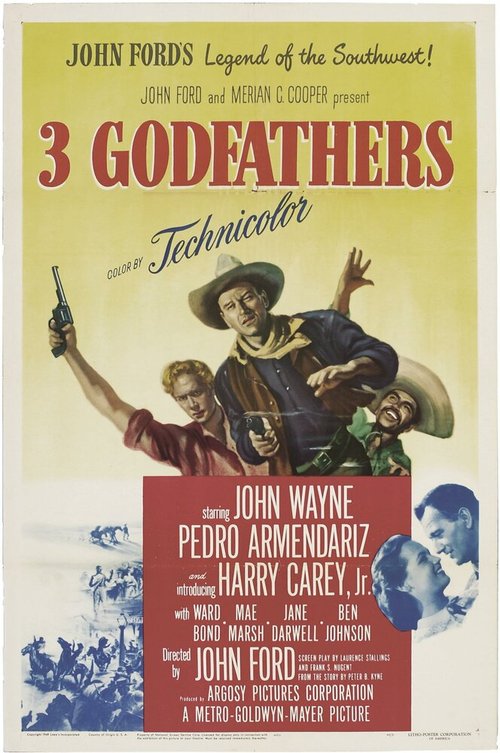 Смотреть фильм 3 крестных отца / 3 Godfathers (1948) онлайн в хорошем качестве SATRip