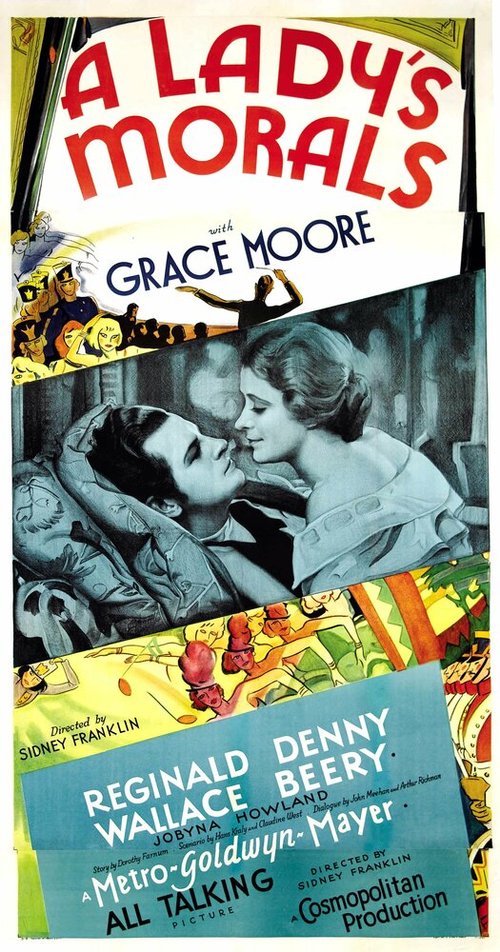 Смотреть фильм A Lady's Morals (1930) онлайн в хорошем качестве SATRip