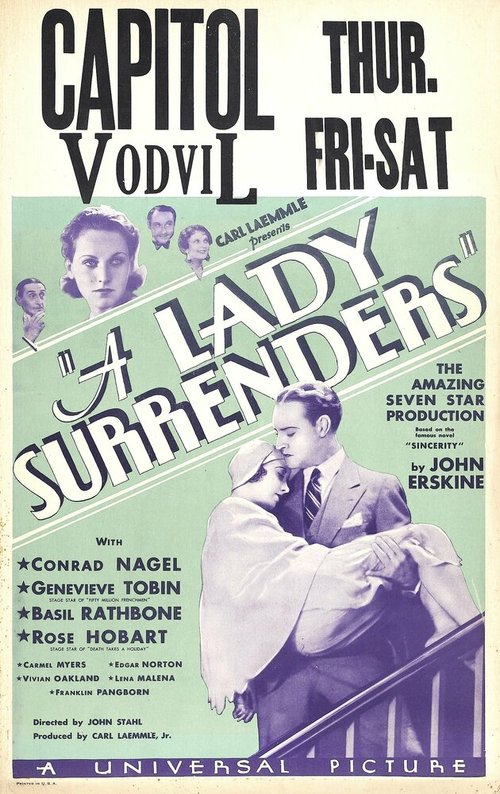 Смотреть фильм A Lady Surrenders (1930) онлайн в хорошем качестве SATRip