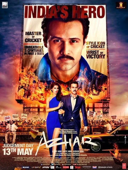 Смотреть фильм Аджар / Azhar (2016) онлайн в хорошем качестве CAMRip