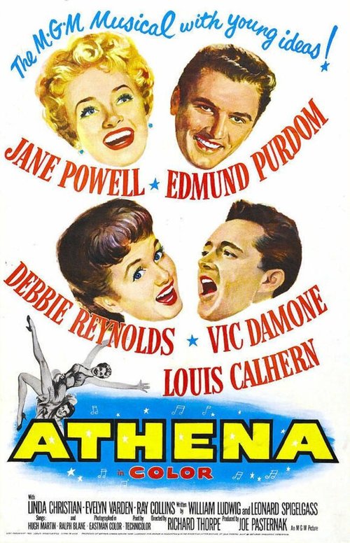 Смотреть фильм Афина / Athena (1954) онлайн в хорошем качестве SATRip