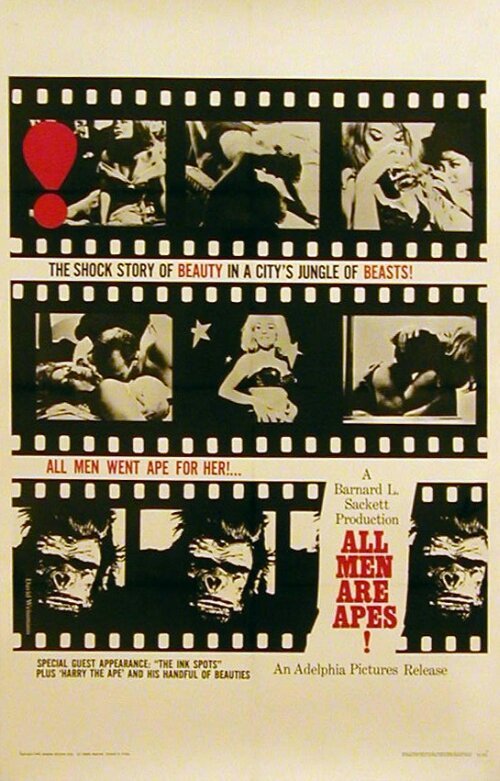 Смотреть фильм All Men Are Apes! (1965) онлайн в хорошем качестве SATRip