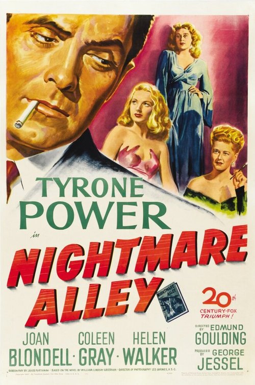 Смотреть фильм Аллея кошмаров / Nightmare Alley (1947) онлайн в хорошем качестве SATRip