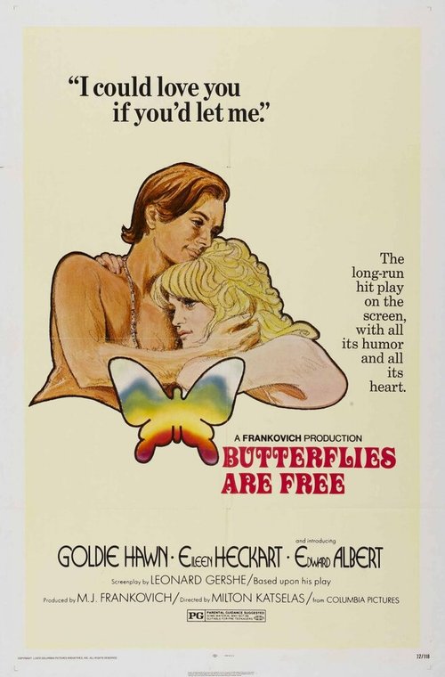 Смотреть фильм Бабочки свободны / Butterflies Are Free (1972) онлайн в хорошем качестве SATRip