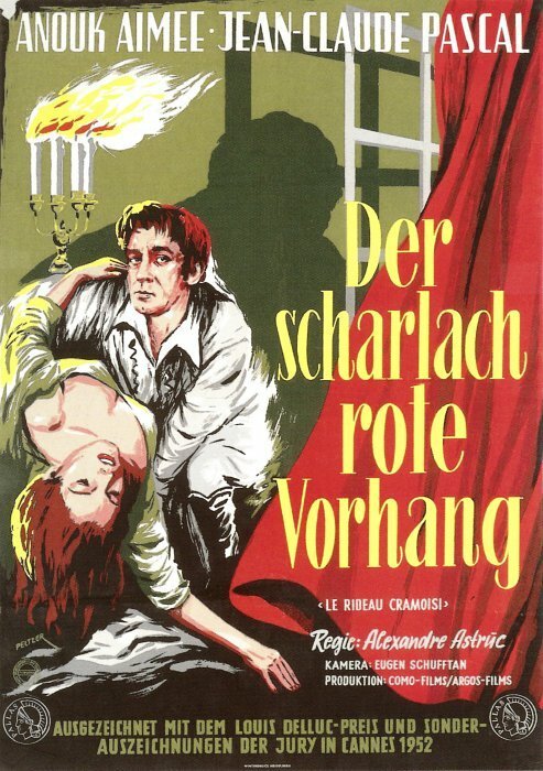Смотреть фильм Багряный занавес / Le rideau cramoisi (1953) онлайн в хорошем качестве SATRip