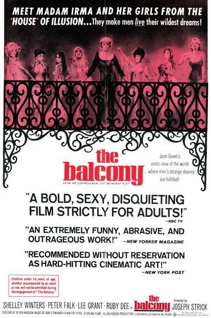 Смотреть фильм Балкон / The Balcony (1963) онлайн в хорошем качестве SATRip
