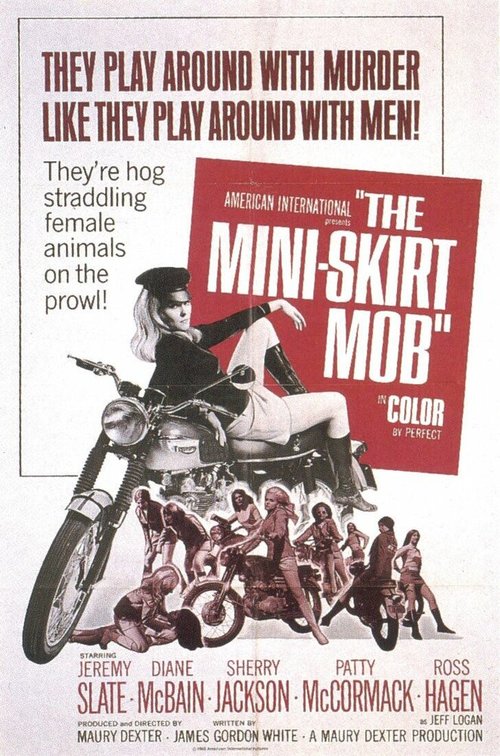 Смотреть фильм Банда в мини-юбках / The Mini-Skirt Mob (1968) онлайн в хорошем качестве SATRip