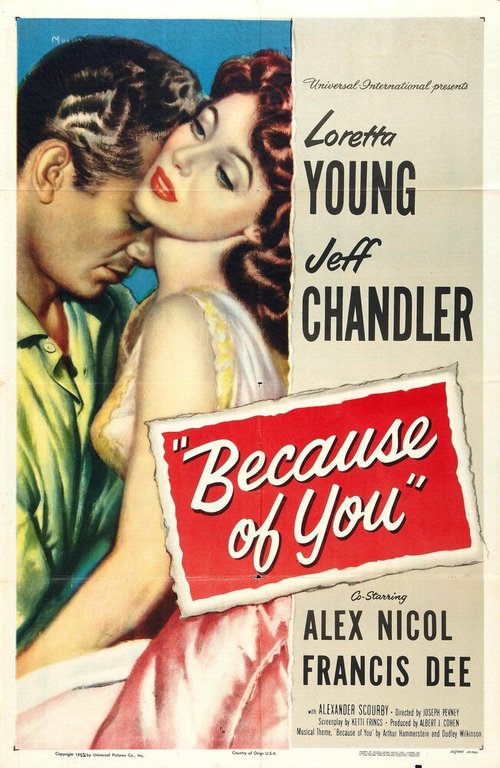Смотреть фильм Because of You (1952) онлайн в хорошем качестве SATRip