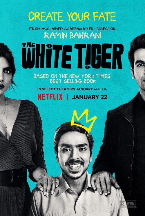 Смотреть фильм Белый тигр / The White Tiger (2020) онлайн в хорошем качестве HDRip