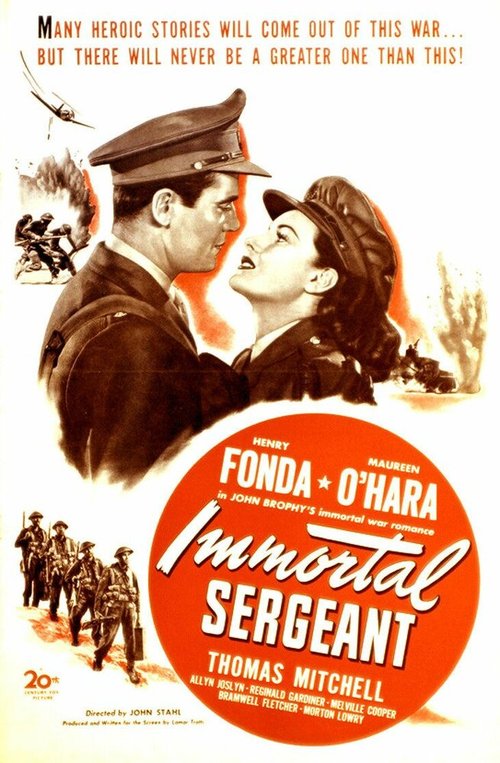 Смотреть фильм Бессмертный сержант / Immortal Sergeant (1943) онлайн в хорошем качестве SATRip
