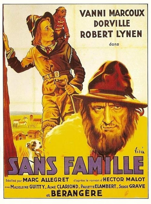 Смотреть фильм Без семьи / Sans famille (1934) онлайн в хорошем качестве SATRip