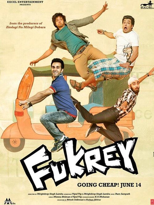 Смотреть фильм Бездельники / Fukrey (2013) онлайн в хорошем качестве HDRip