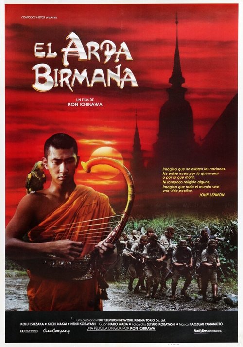 Смотреть фильм Бирманская арфа / Biruma no tategoto (1985) онлайн в хорошем качестве SATRip