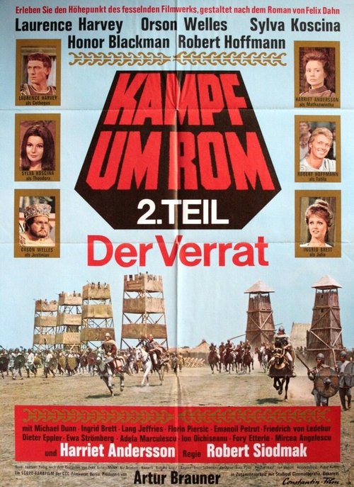 Смотреть фильм Битва за Рим 2 / Kampf um Rom II - Der Verrat (1968) онлайн в хорошем качестве SATRip