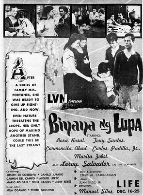 Смотреть фильм Благословения Земли / Biyaya ng lupa (1959) онлайн в хорошем качестве SATRip