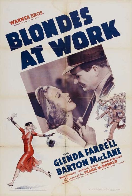 Смотреть фильм Blondes at Work (1938) онлайн в хорошем качестве SATRip