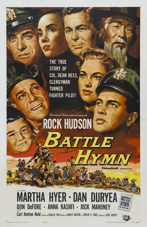 Смотреть фильм Боевой гимн / Battle Hymn (1957) онлайн в хорошем качестве SATRip