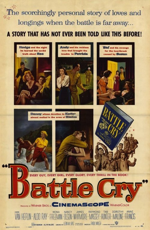 Смотреть фильм Боевой клич / Battle Cry (1955) онлайн в хорошем качестве SATRip