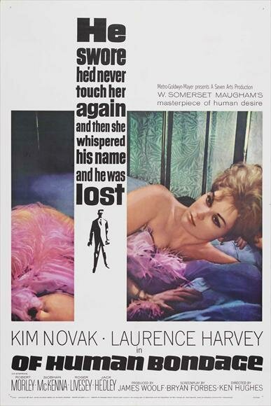 Смотреть фильм Бремя страстей человеческих / Of Human Bondage (1964) онлайн в хорошем качестве SATRip
