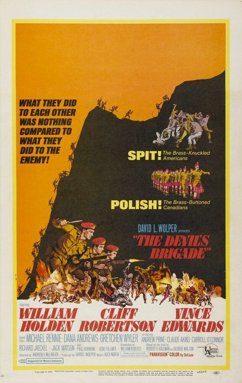 Смотреть фильм Бригада дьявола / The Devil's Brigade (1968) онлайн в хорошем качестве SATRip